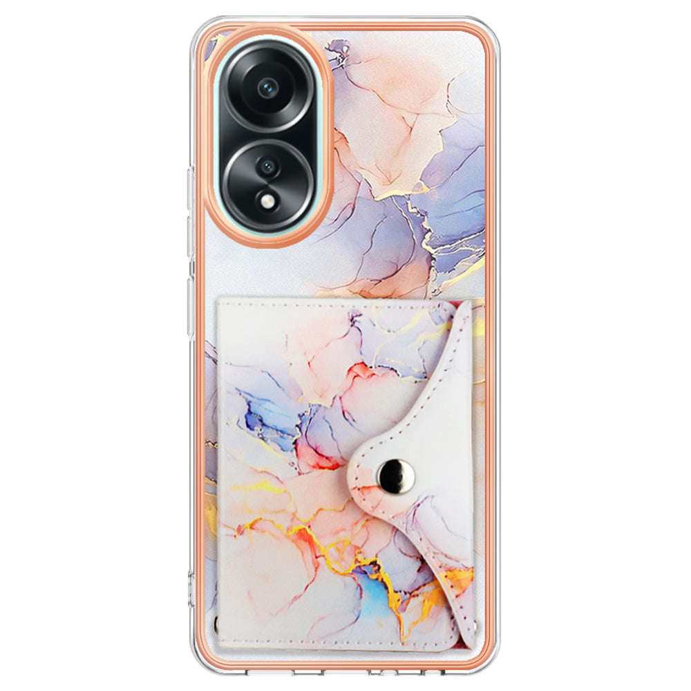 YB Leather Coating Series-9 for Oppo A58 4G Case Card Holder Leather+TPU IMD Protective Cover YB Leather Coating Series-9 for Oppo A58 4G Case Card Holder Leather+TPU IMD Protective Cover
